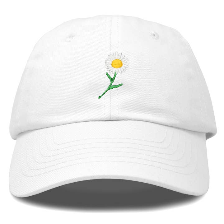 Dalix - Wholesale Baseball Cap - Women's - DALIX Daisy Flower Hat Womens Floral Baseball Cap