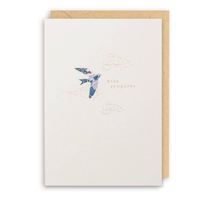 Sympathy Bird Card for wholesale by Meraki Greeting Cards