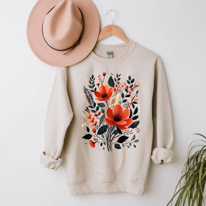 Rustic Flowers | Sweatshirt for wholesale by Olive And Ivory Wholesale