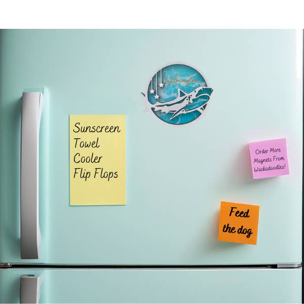 Wackadoodles - Wholesale Magnet - Customizable Shark Ocean Magnet1