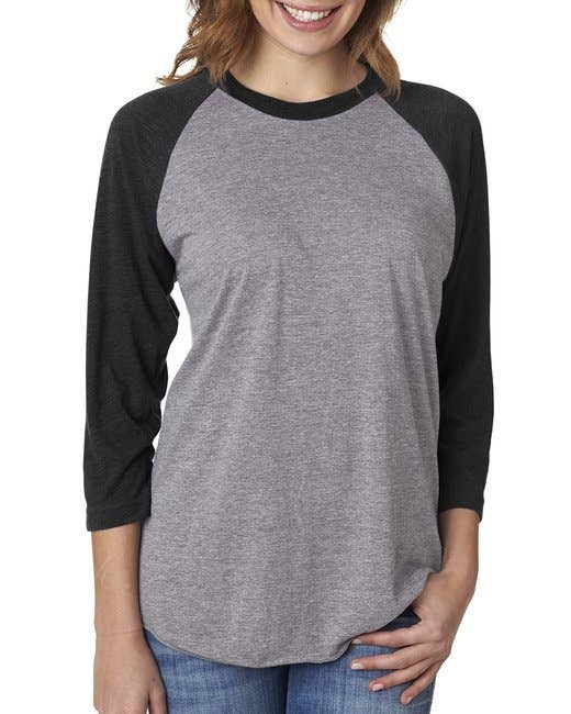 Total Apparel - Wholesale T-Shirt - Women's - Next Level 6051 - Unisex Triblend 3/4-Sleeve Raglan27