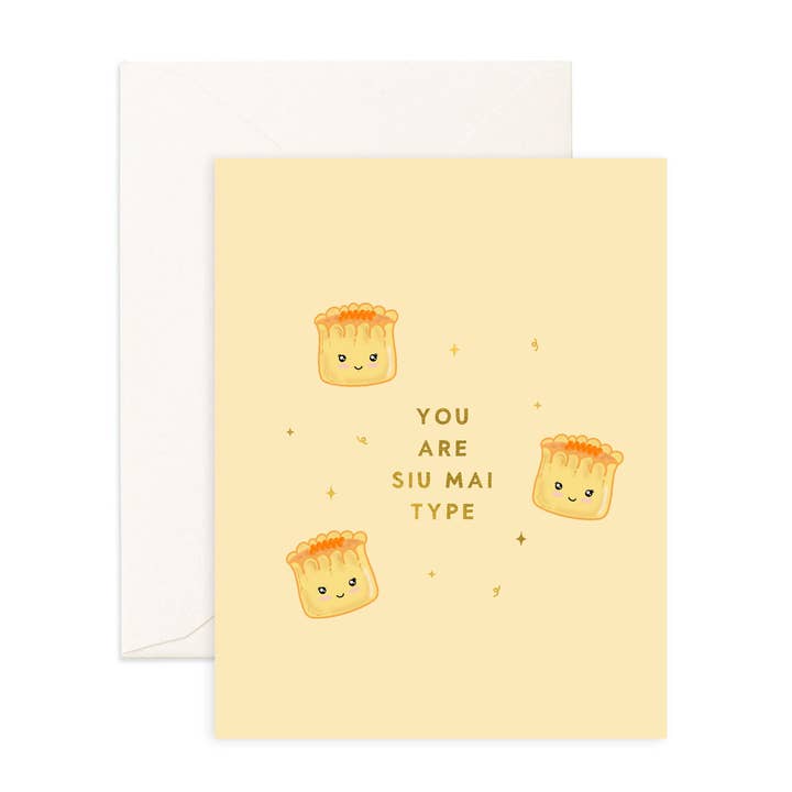 Siu Mai Type - Greeting Card for wholesale by Sparkles And Joy