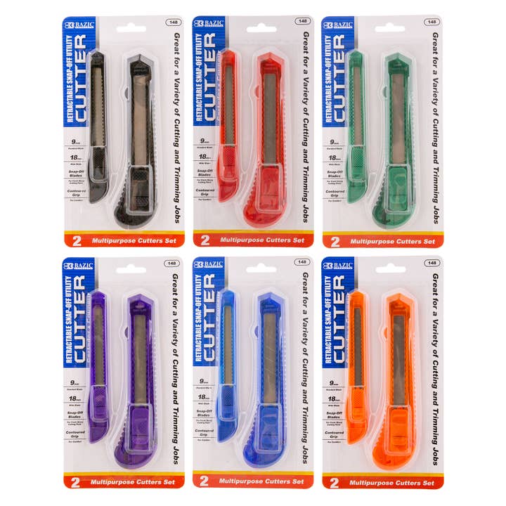 Multipurpose Cutter Jumbo & Mini (2/Pack) for wholesale by BAZIC Products