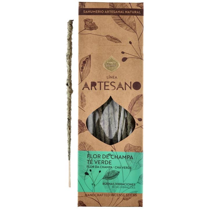 Encens Artisanal Fleur de Champa, Thé Vert x30 - Sagrada Madre pour la vente par Vives de la Cortada S.L