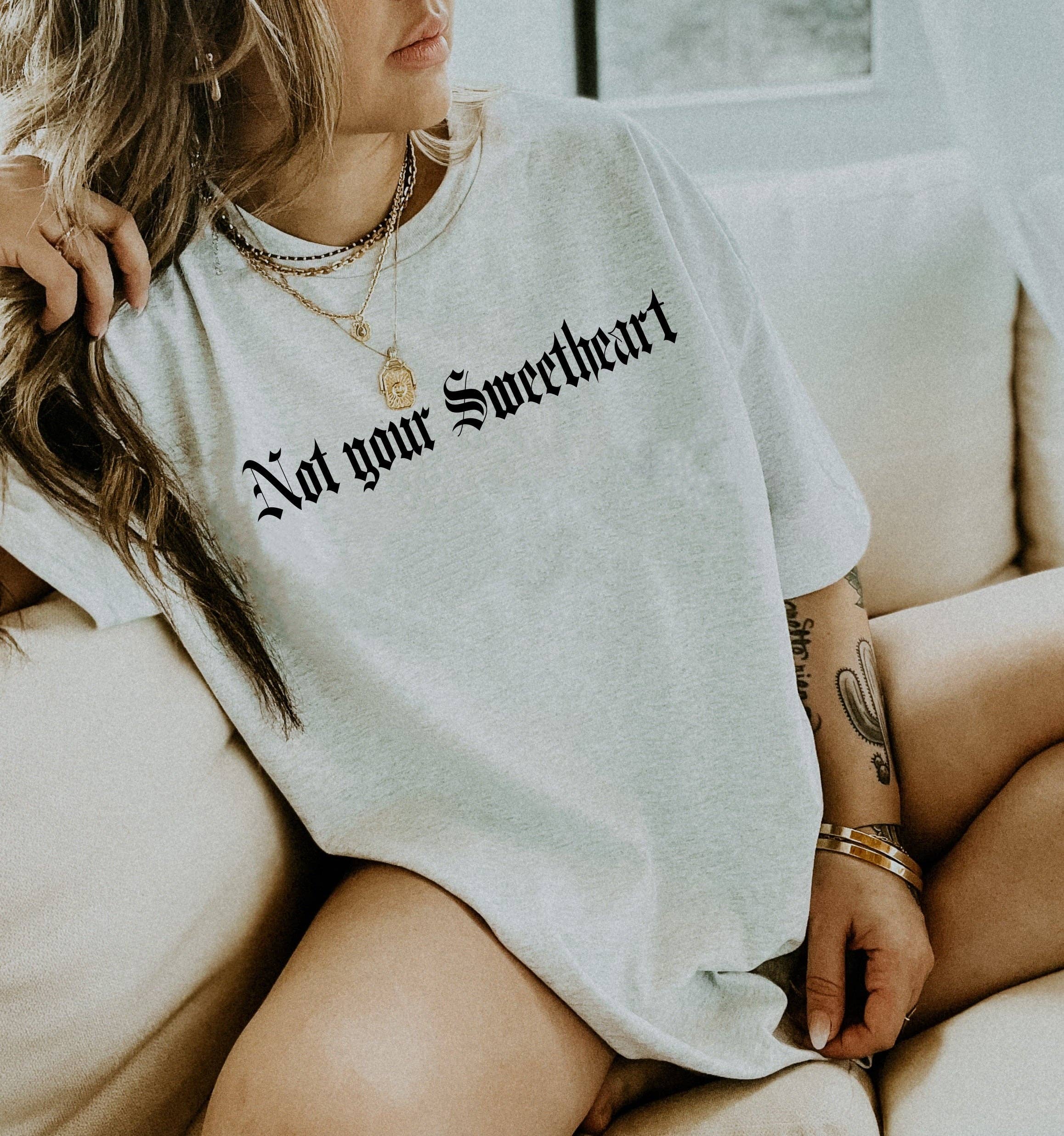 Sweetees Apparel - Vendita all'ingrosso Maglietta serigrafata - Donna - T-shirt Not Your Sweetheart1