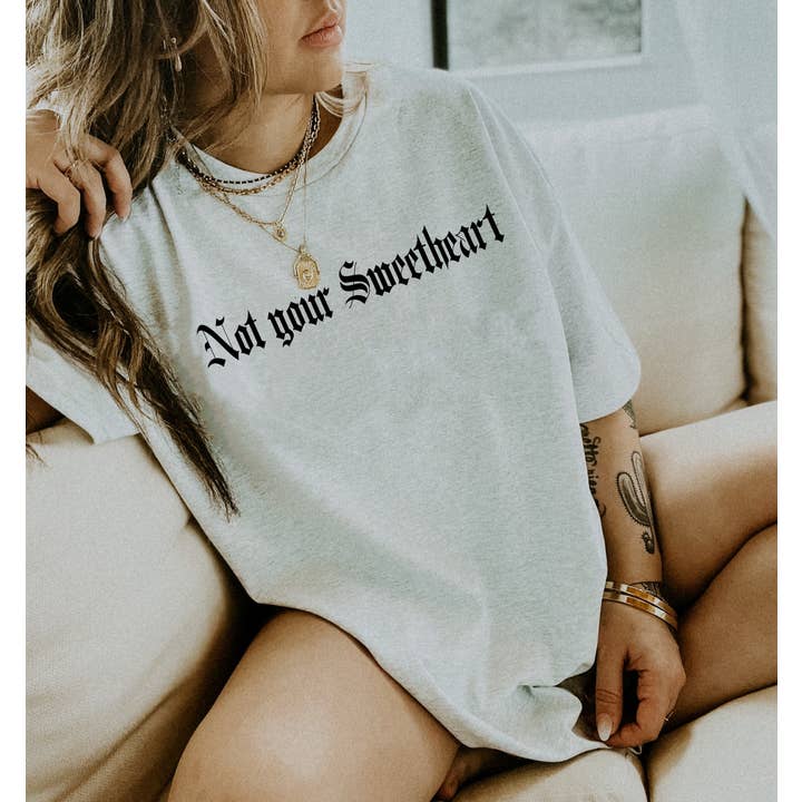 Sweetees Apparel - Vendita all'ingrosso Maglietta serigrafata - Donna - T-shirt Not Your Sweetheart1