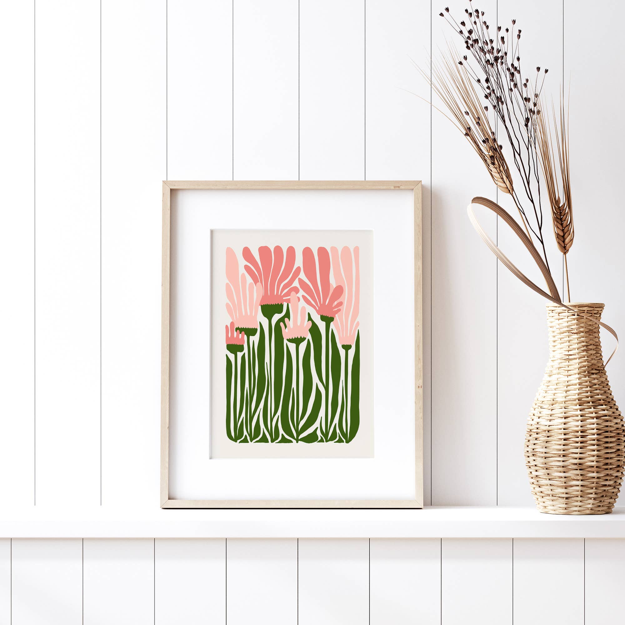 Sugar & Canvas – wholesale Art print – Flower Market Colorful Abstract Botanical Flowers Art FM1004