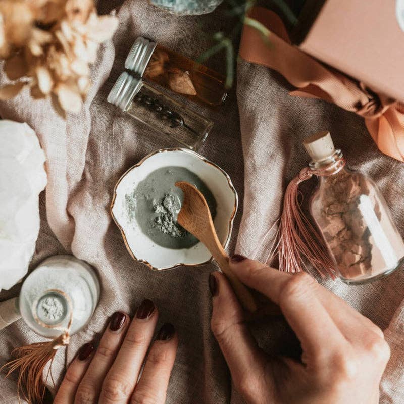 Coral & Moss – wholesale Skincare face mask – GREEN CLAY MASK POWDER3