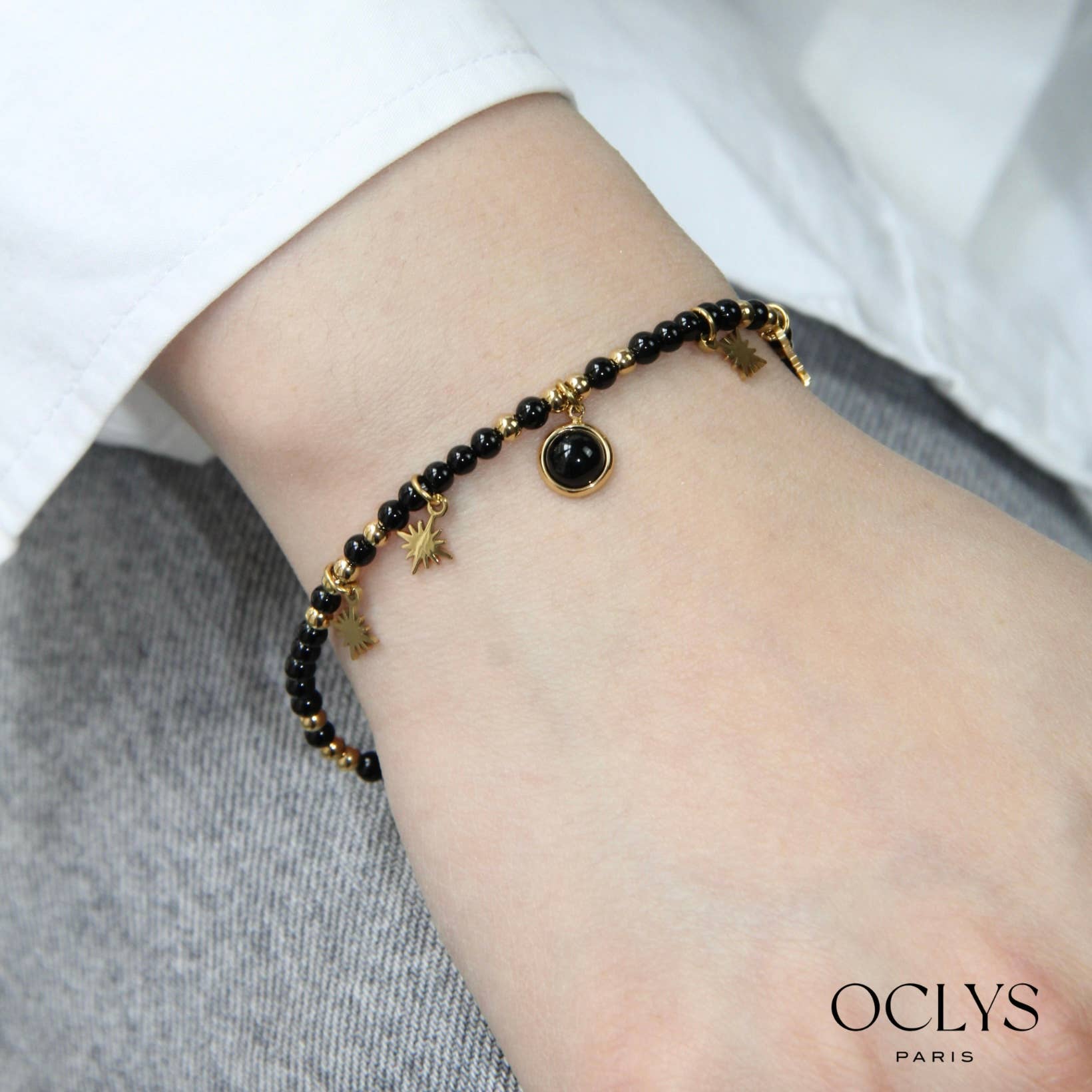 Oclys – wholesale Pärlarmband – Armband i rostfritt stål med Cici-stenar2