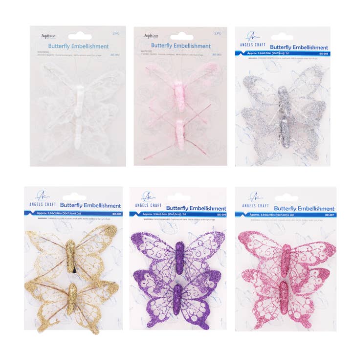 Embellissement en forme de papillon, 2 carats pour la vente par Angels Craft