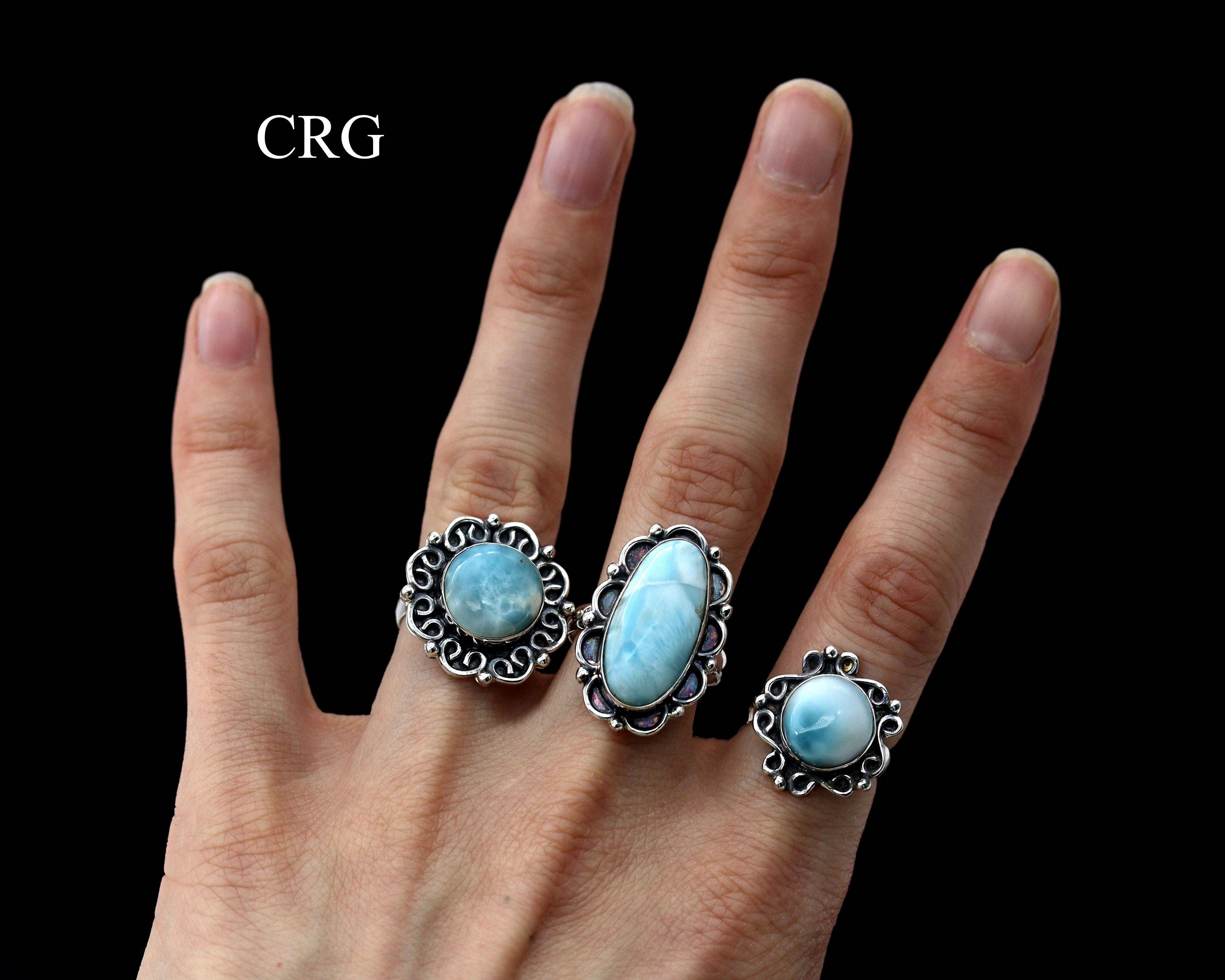 Crystal River Gems LLC - Wholesale Single Stone/Solitaire Ring - 50 Gram Lot - MIXED STONES Sterling Silver 925 Gemstone Rings Wholesale1