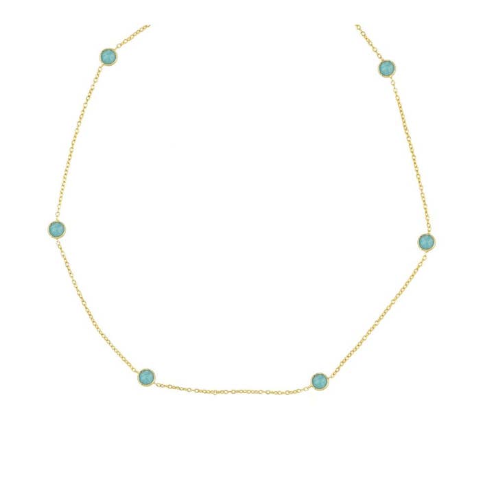 Halskæde Julia Guld. for engroshandel hos JEWELS BY AGATHE