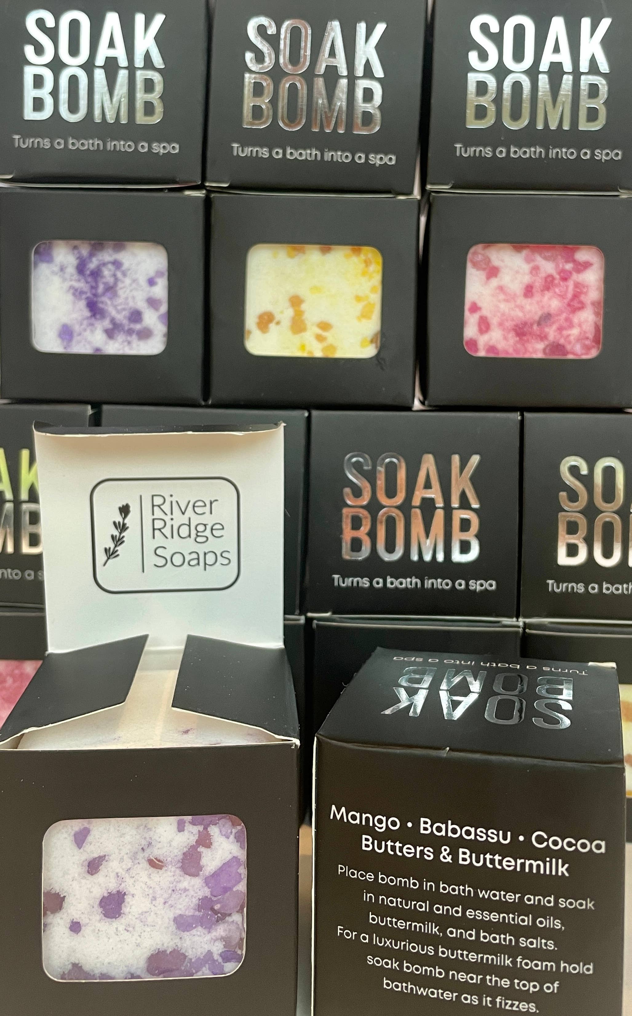 River Ridge Soaps - Wholesale Bath Bomb/Fizz - SOAK Bomb4