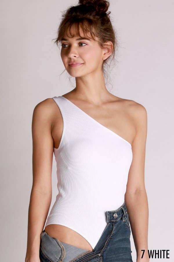 NIKIBIKI - Wholesale Bodysuit - Women's - NS7860 - Ribbed One Shoulder Bodysuit12