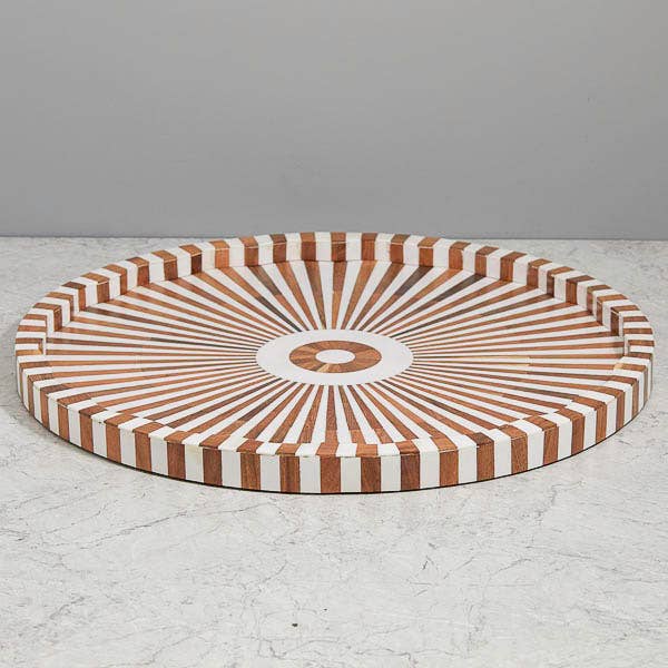 Be Home US - Wholesale Decorative Tray - Lyra Inlay Tray, Large0