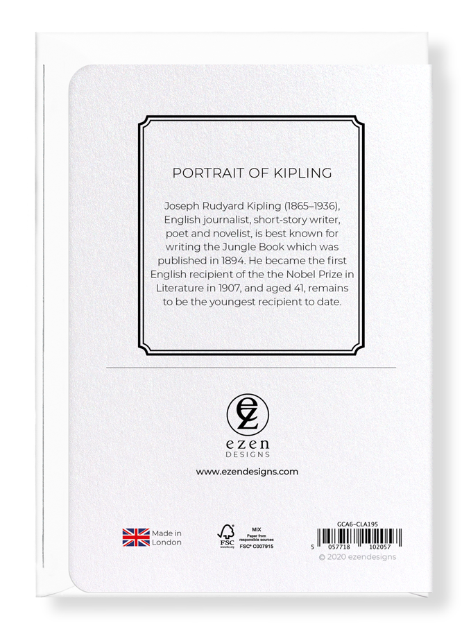 Ezen Trade – wholesale Everyday greeting card – PORTRAIT OF KIPLING: Greeting Card1