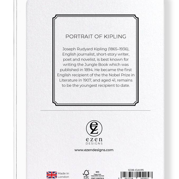 Ezen Trade – wholesale Everyday greeting card – PORTRAIT OF KIPLING: Greeting Card1