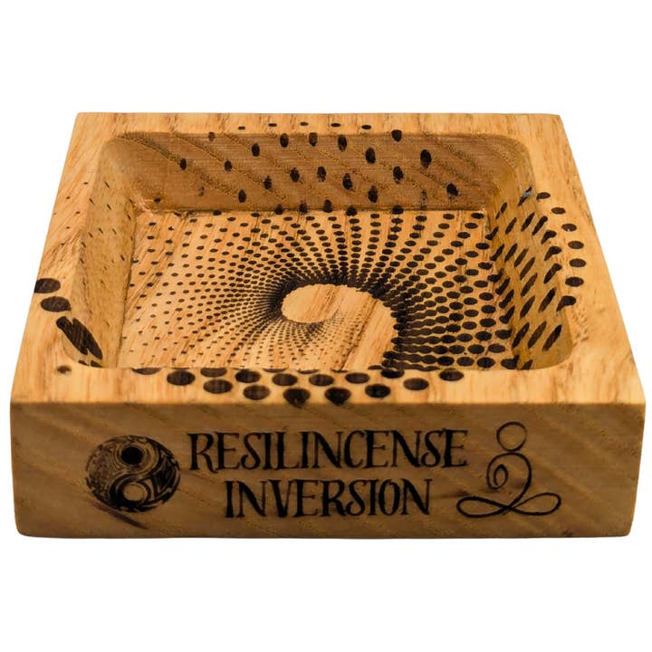 ResilScents WholeSale - Wholesale Incense holder - Inversion Ash Catcher – Crafted Wood & Brass Incense Stand11