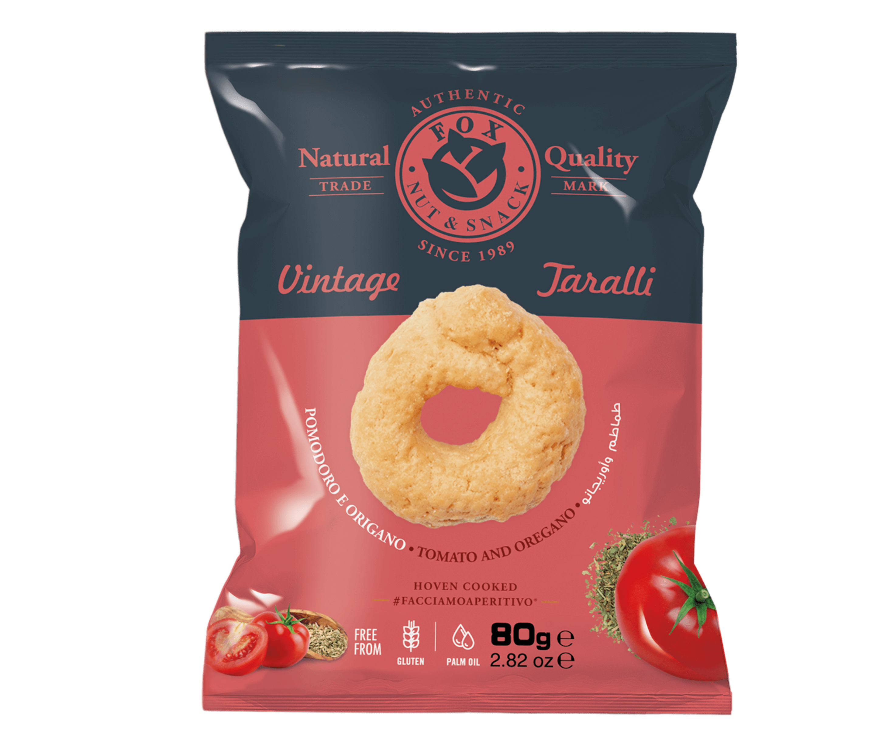 Baron & Chassaing - Wholesale Crackers - Tomato and oregano taralli - 80 g0