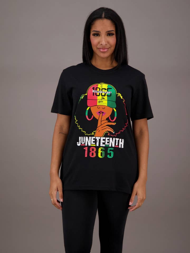Rasta Hat Juneteenth Tee JT-2407 for wholesale by Advance Apparels