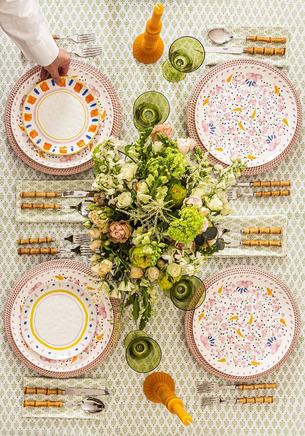 Madame Smart Ltd – wholesale Dinner plate – Beatrice Springtime Dinner Plate - Set of 65