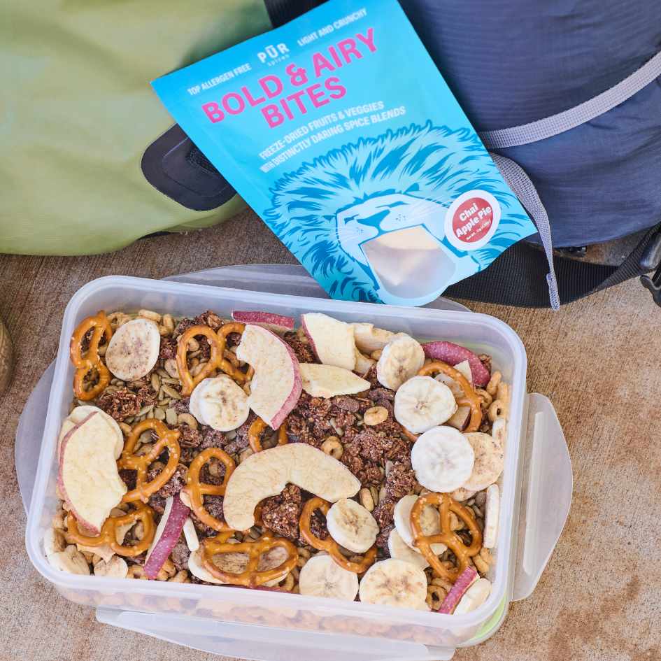 PUR Spices - Wholesale Fruit Snacks - Bold & Airy Bites - Chai Apple Pie Freeze Dried Snacks5