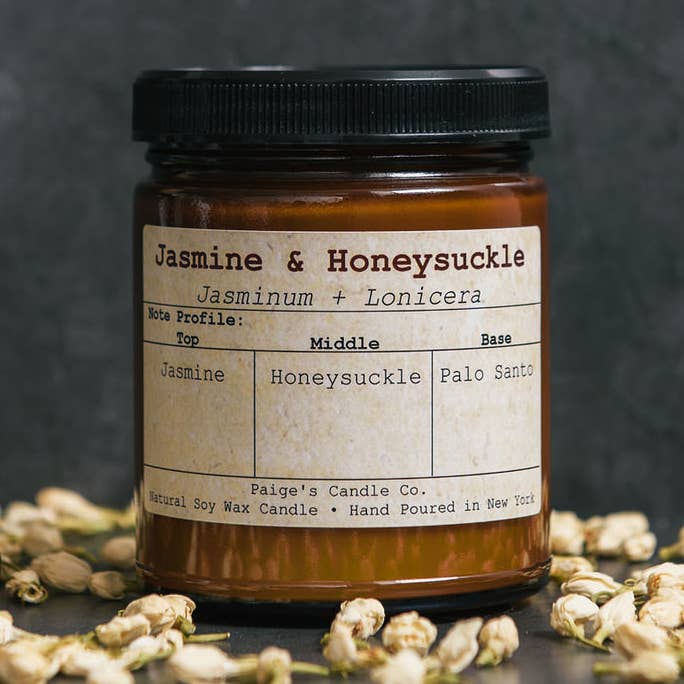 Jasmine and Honeysuckle Taxonomy Candle for wholesale by Paige's Candle Co.