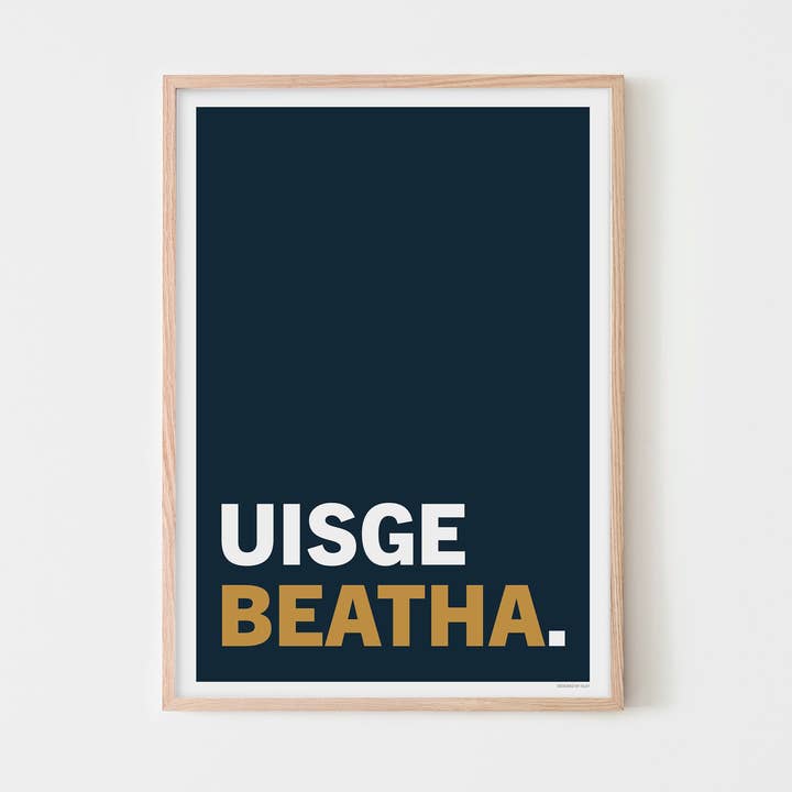Designed by Islay - Wholesale Art Print - Uisge Beatha | print1