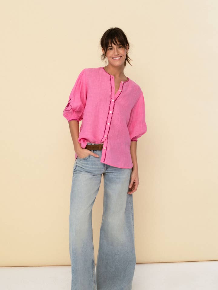 Sonmer Shop USA - Wholesale Blouse - Women's - Mily Blouse PinkÂ