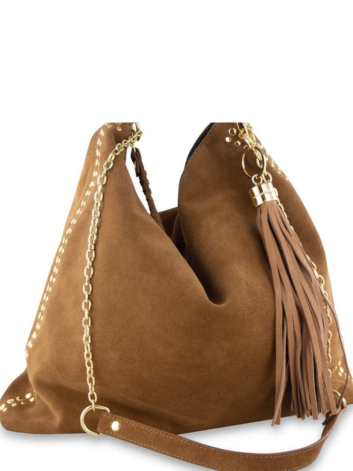 MONK Ginger Suede | Tan for wholesale by Cadelle Leather