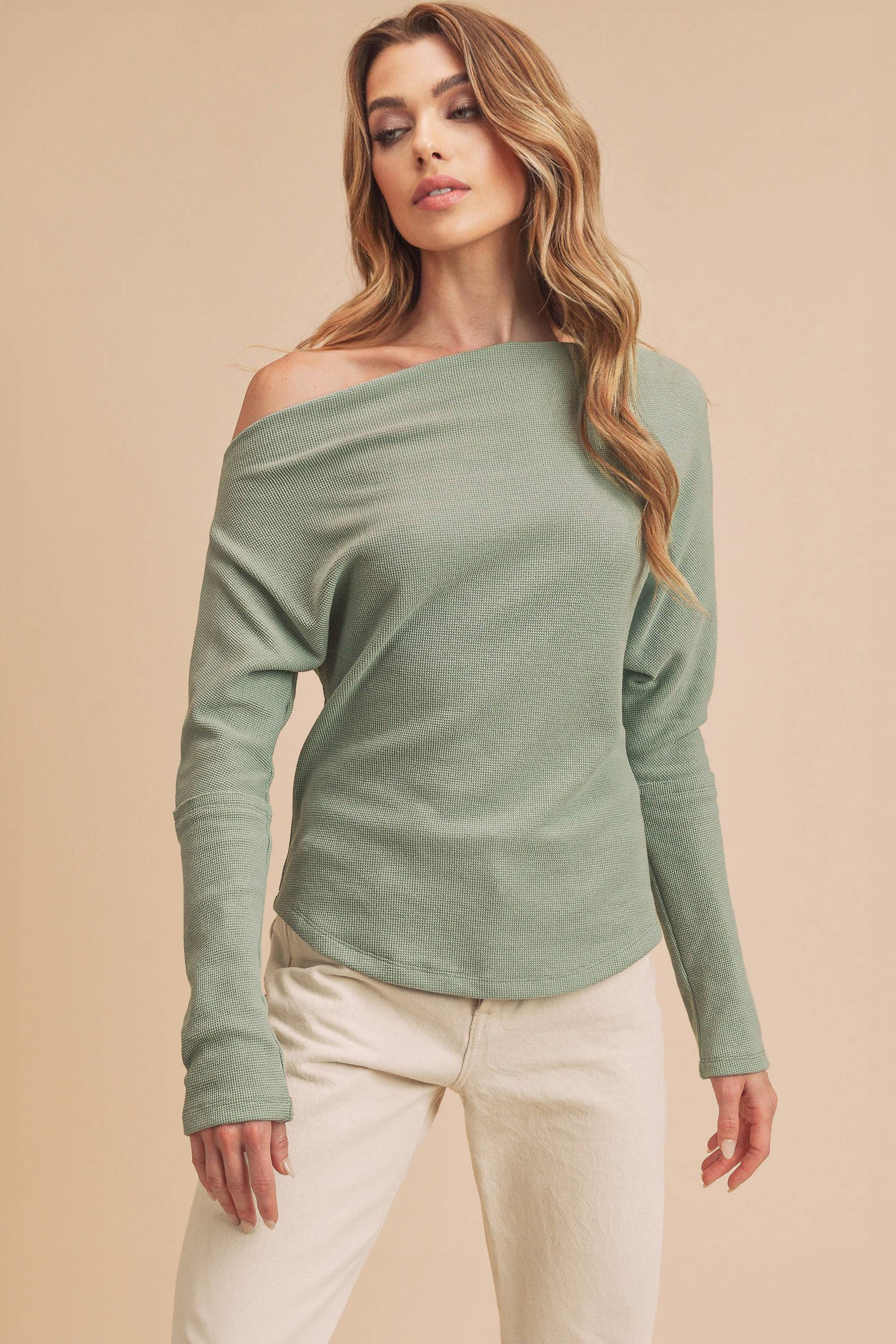 AEMI + CO – wholesale Stickad topp - Dam – 8114BN Lula Termisk topp 123