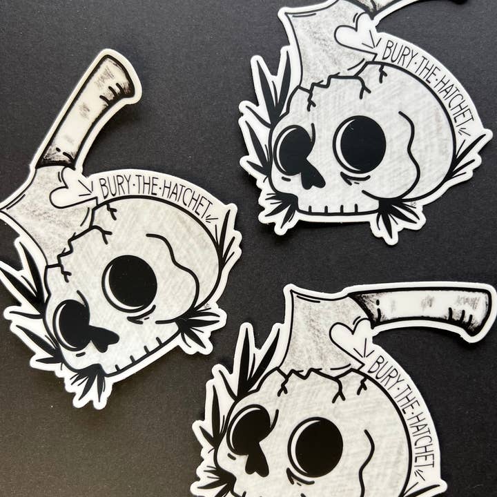 Begrava luckan klistermärke för wholesale av Good bones art