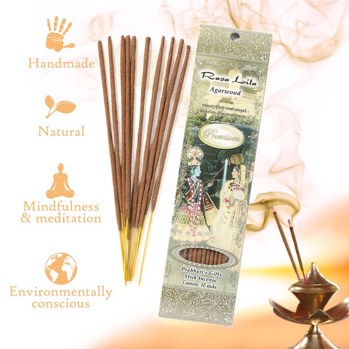 Prabhuji's Gifts - Wholesale Incense - Incense Sticks Rasa Lila - Premium Incense - Agarwood3