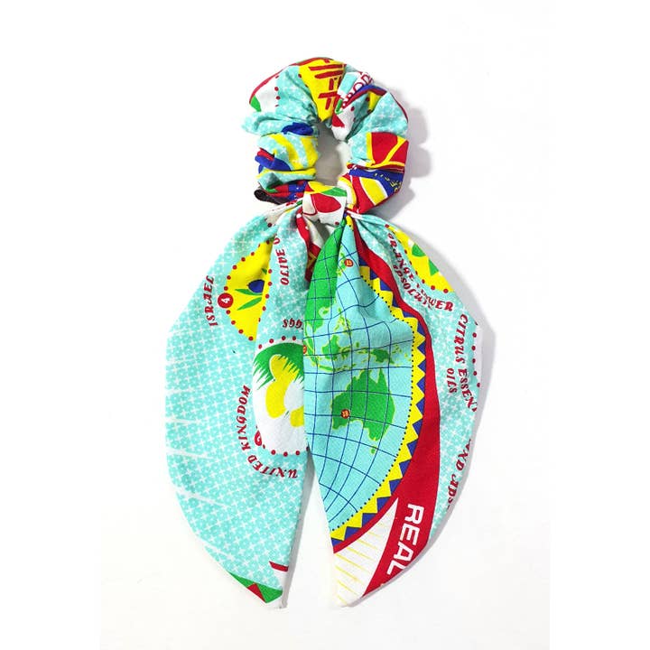 Beige & Co Thai Crafts - Wholesale Scrunchie - Women’s - Upcycled Statement Bow Hair Scrunchies7