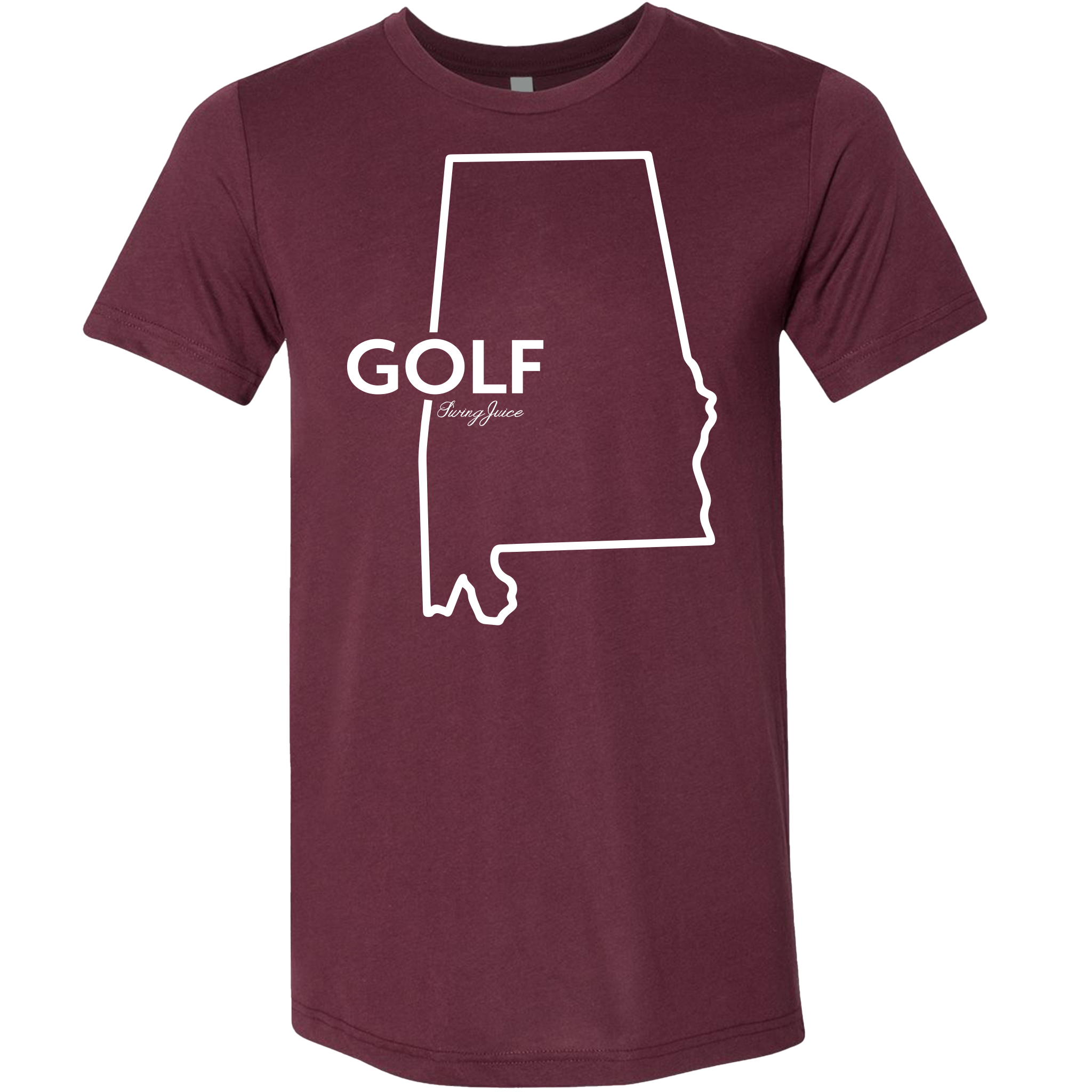 Maroon Golf Alabama Unisex T-Shirt for wholesale on Faire0