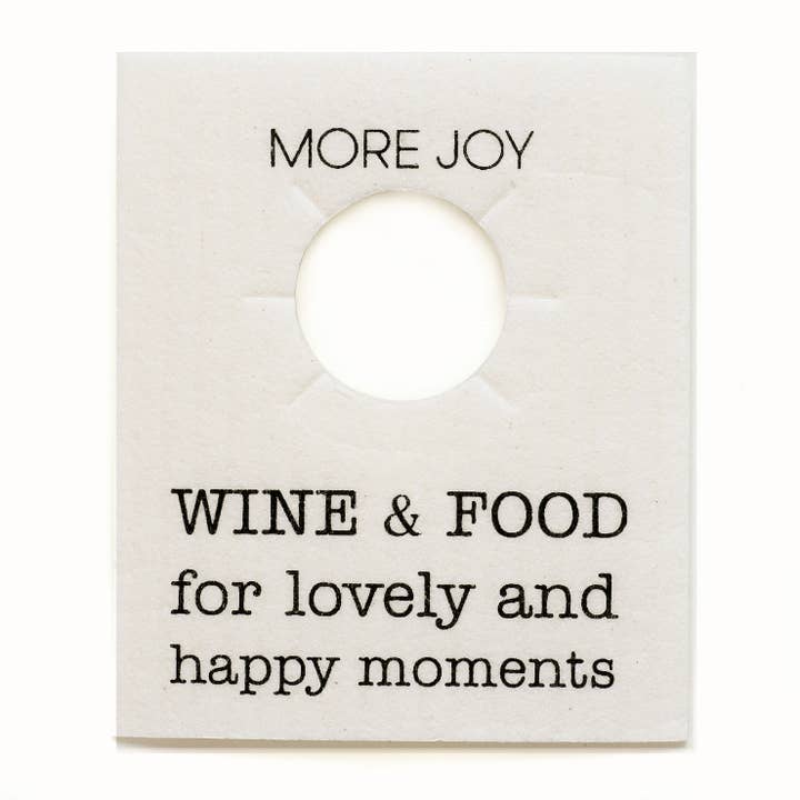 Flaschenhalsanhänger Wein & Essen für den Großhandel von More Joy Home