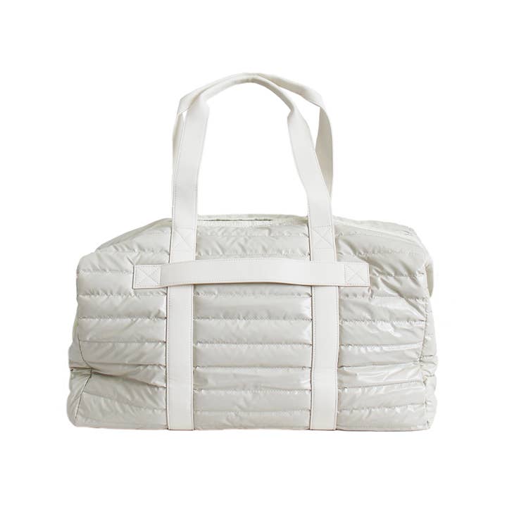 Lemonbella - Wholesale Weekender Bag - Women's - The Cassie Weekender Puffer Eggshell