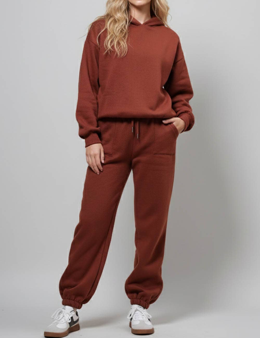 Sweetkama - Wholesale Lounge Set - Women's - Ladies Solid Color Hoodie and Pants Sets 21133715