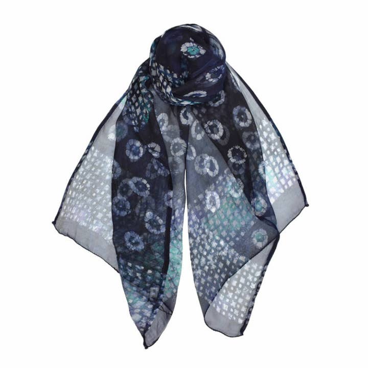 Dupatta Designs - Wholesale Scarf - Women's - Tesla Handprinted Scarf