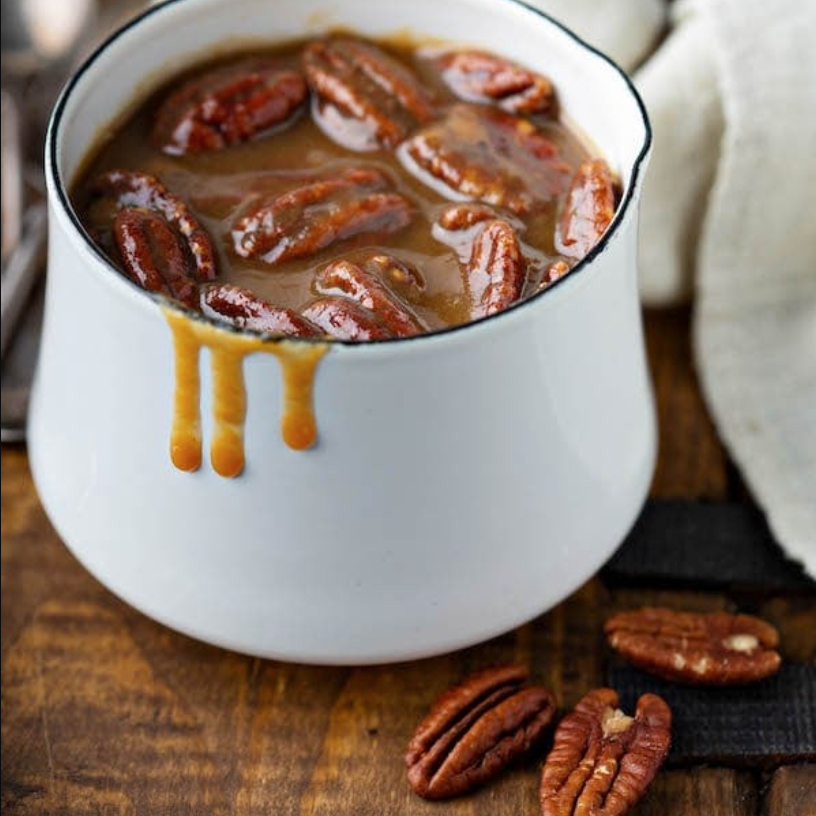 Aunt Sally's Pralines - Vente Sauces caramel - Garniture pralinée aux pacanes 16 oz2