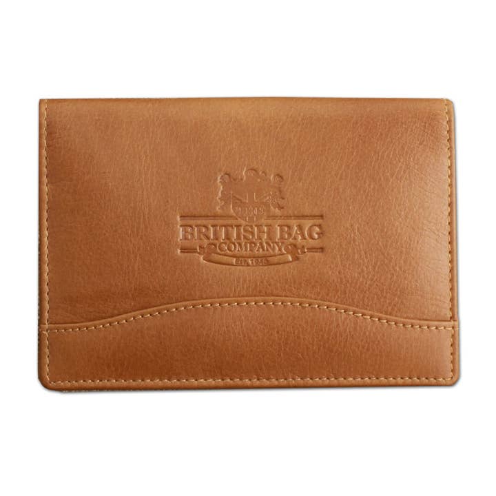 The Rutland Tan Leather Passport Holder for wholesale by Sophos