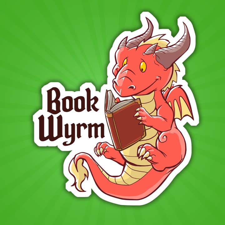 Autocollant Book Wyrm pour la vente par Level 1 Gamers