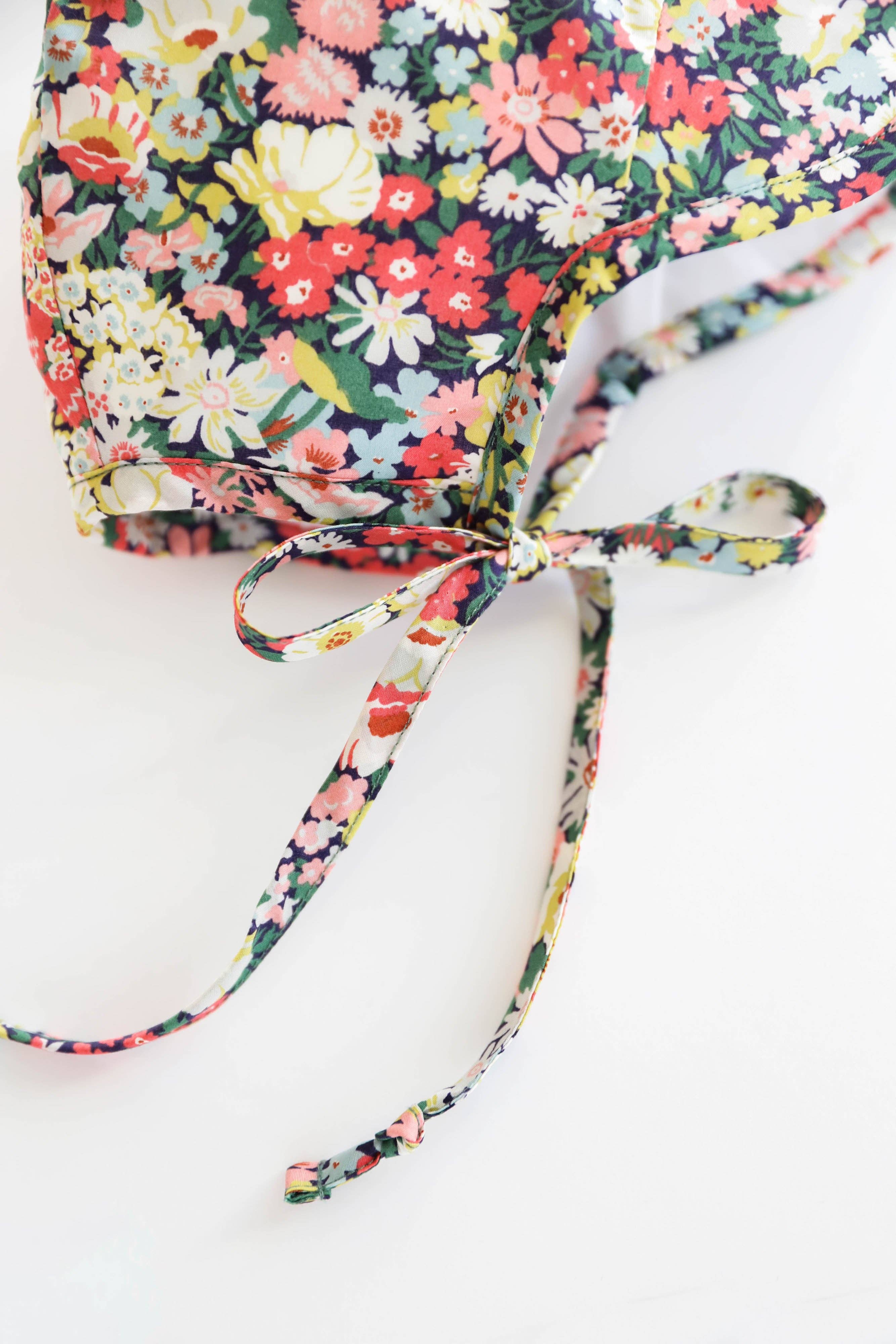 Briar Baby – wholesale Bonnet – baby – Brimmed Wild Poppy Bonnet Cotton-Lined2