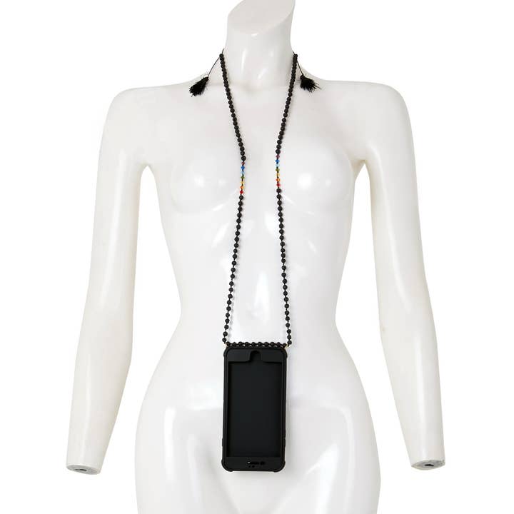 Svart fodral med lava chakra kedja för wholesale av LINDA HERING