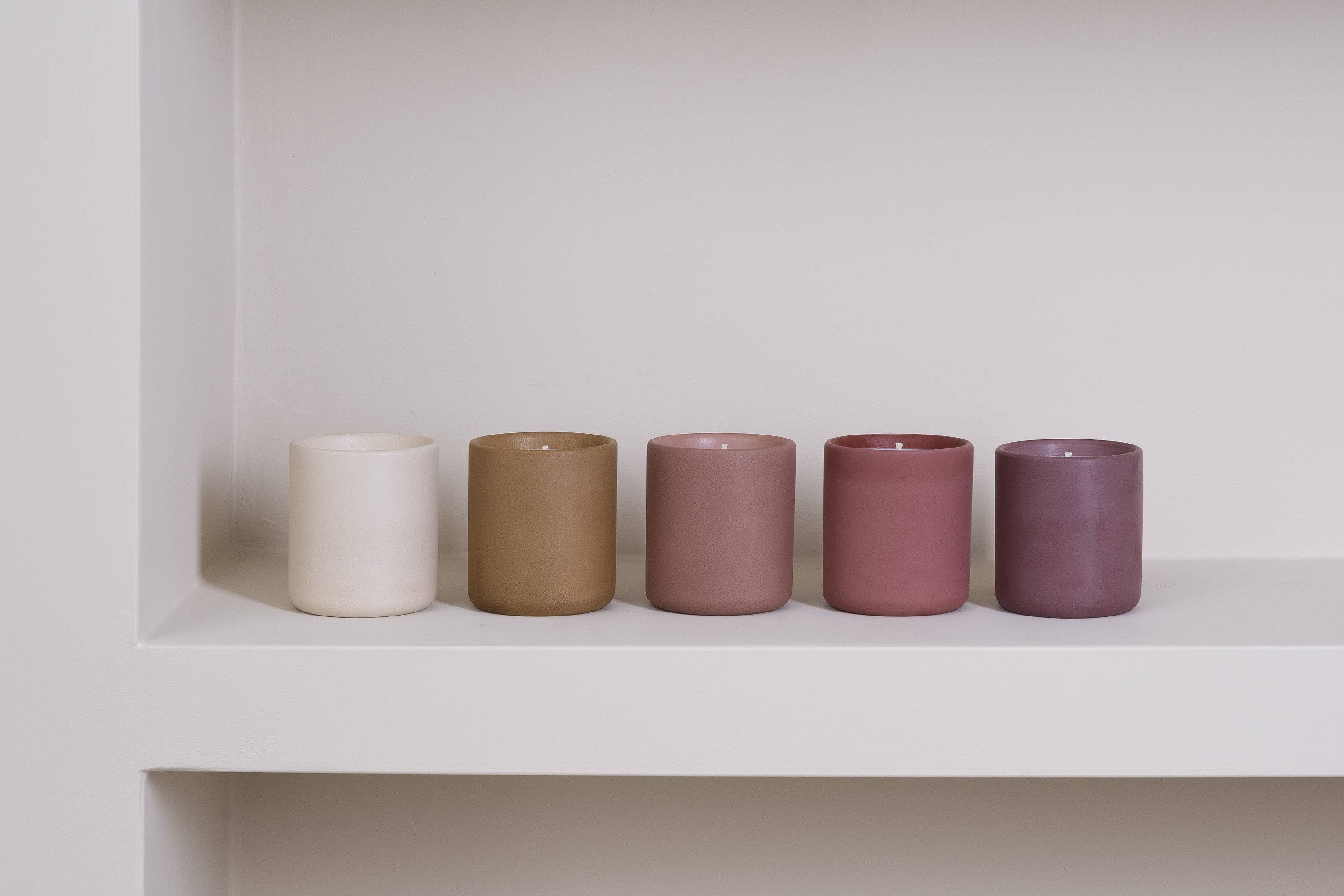 ZOA concept - Vente Bougie en bocal - Bougie artisanale en béton rose | Medio4