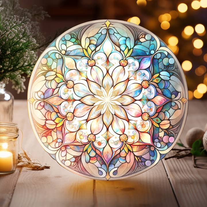 Planche de charcuterie Mandala, planche à découper en verre trempé pour la vente par Fernville Creations