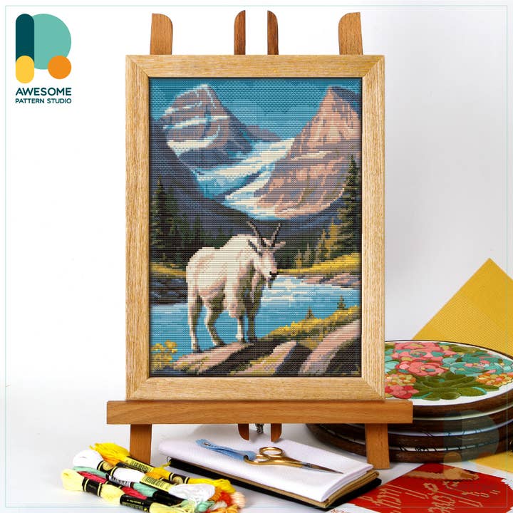 Glacier National Park CS3132-2, Counted Cross Stitch Kit for wholesale by Awesome Pattern Studio