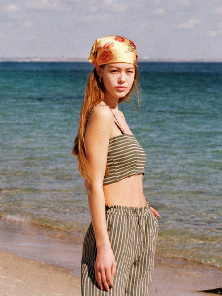 Isajah Top | Jungle Green for wholesale by merritt charles