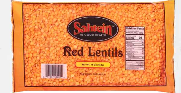 Hudson Meat Company - Wholesale Beans - LENTILS RED SPLIT DRY     -     SAHTEIN0
