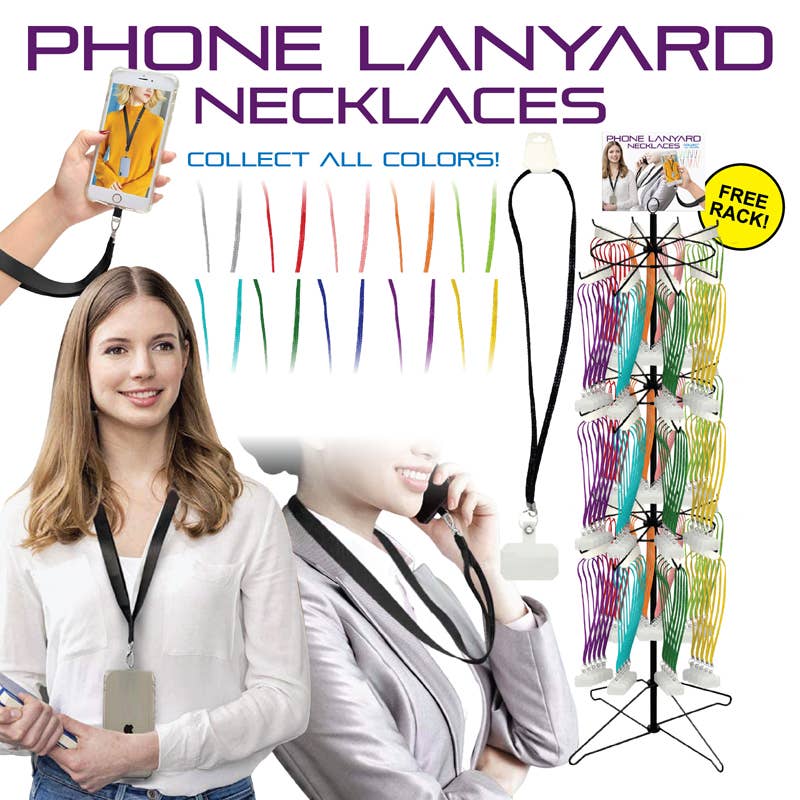 Deluxe Import Trading - Wholesale Phonecase Strap - 144pc Lanyard Cell Phone Holder Display0